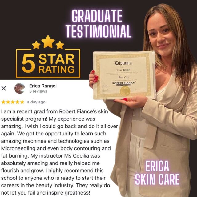 ⭐️⭐️⭐️⭐️⭐️ Thank you Erica! @ericamarieaesthetics , we 🤍 you! Thanks for being a leader and inspiring us ! Good luck and congratulations on this beautiful new career 👏👏

📍 @robertfianceflorida